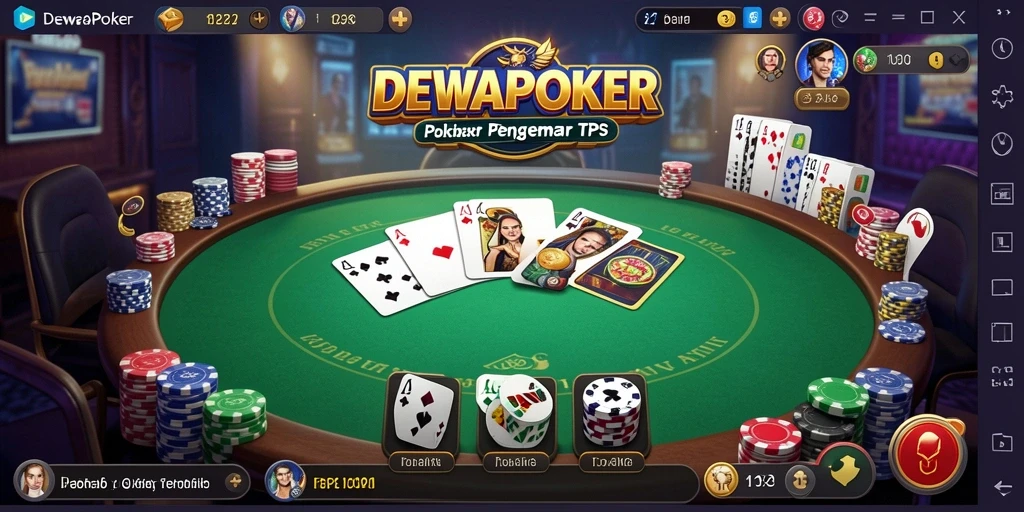 Gameplay seru DEWAPOKER dengan tampilan visual yang menarik.
