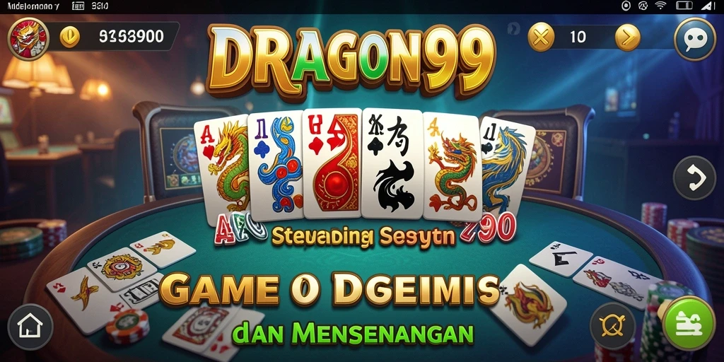 Screenshot gameplay DRAGON99 yang menakjubkan dalam aksi permainan Domino.