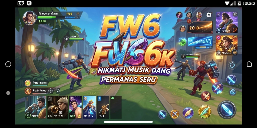 Tampilan gameplay FW66 menampilkan pengalaman bermain musik yang seru.