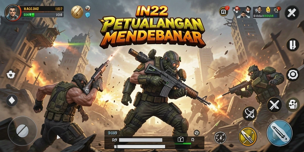 Tampilan gameplay IN22 yang menegangkan dan mendebarkan.