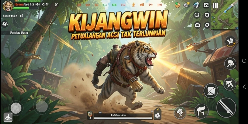 Tampilan gameplay KIJANGWIN yang intens dan menegangkan.
