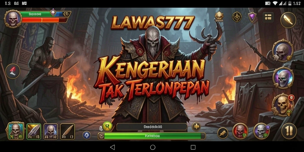 Tampilan gameplay LAWAS777 yang menakutkan dan mendebarkan.