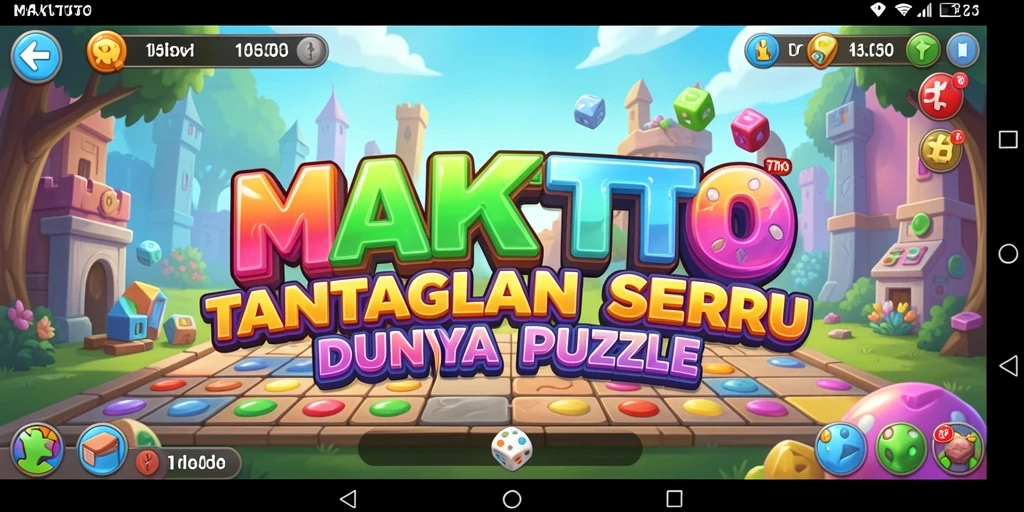 Screenshot gameplay MAKTOTO menampilkan tantangan puzzle yang menarik.