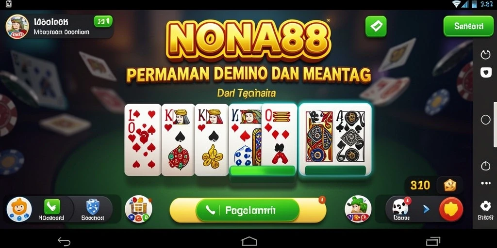 Tampilan gameplay seru dalam permainan Domino NONA88.
