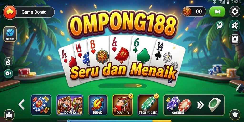 Gameplay seru OMPONG188 dalam permainan Domino.