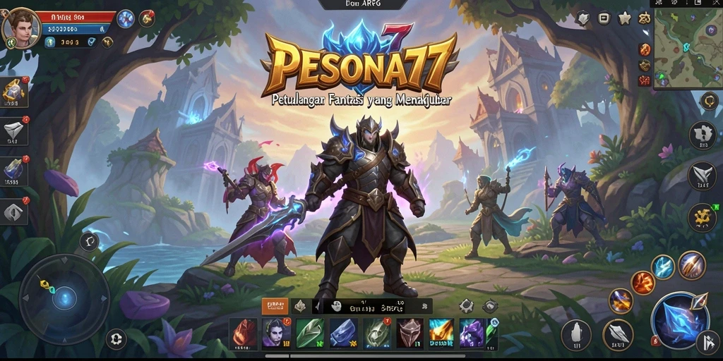 Screenshot PESONA77 menunjukkan aksi seru dalam pertarungan ARPG.