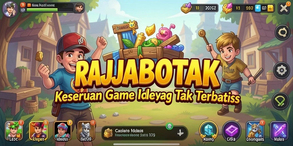Tampilan gameplay RAJABOTAK yang menarik dengan elemen Idle.