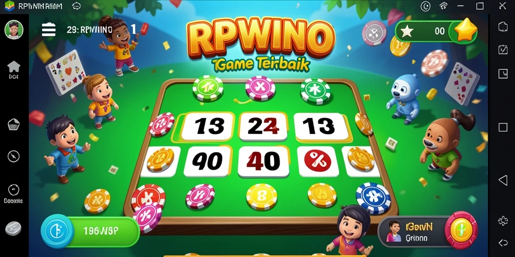 Tampilan menarik dari gameplay Bingo di RPWIN1.
