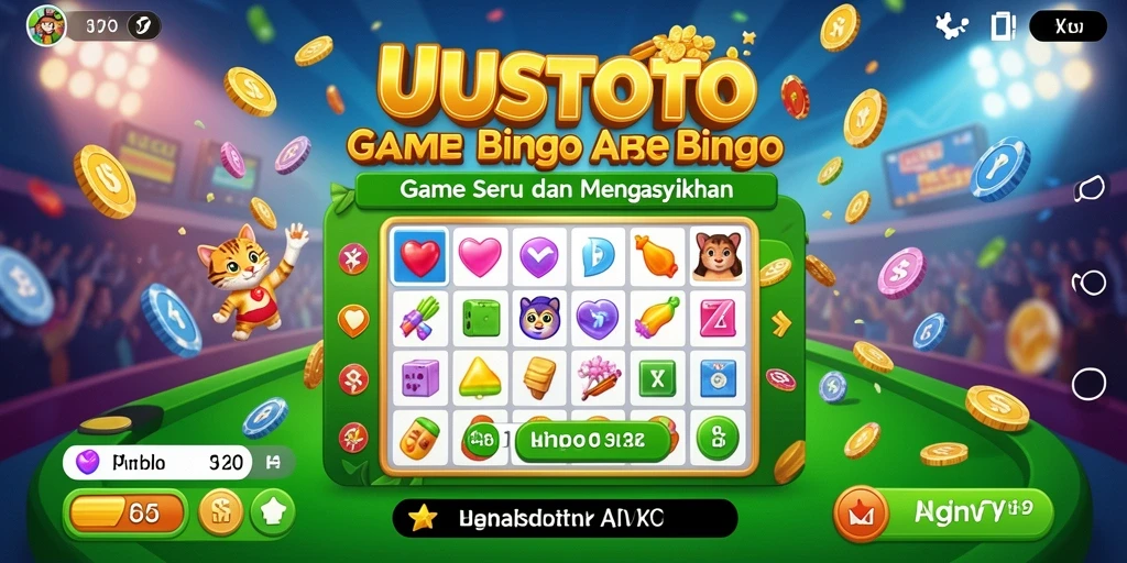 Tampilan gameplay UUSTOTO menampilkan suasana Bingo yang seru.