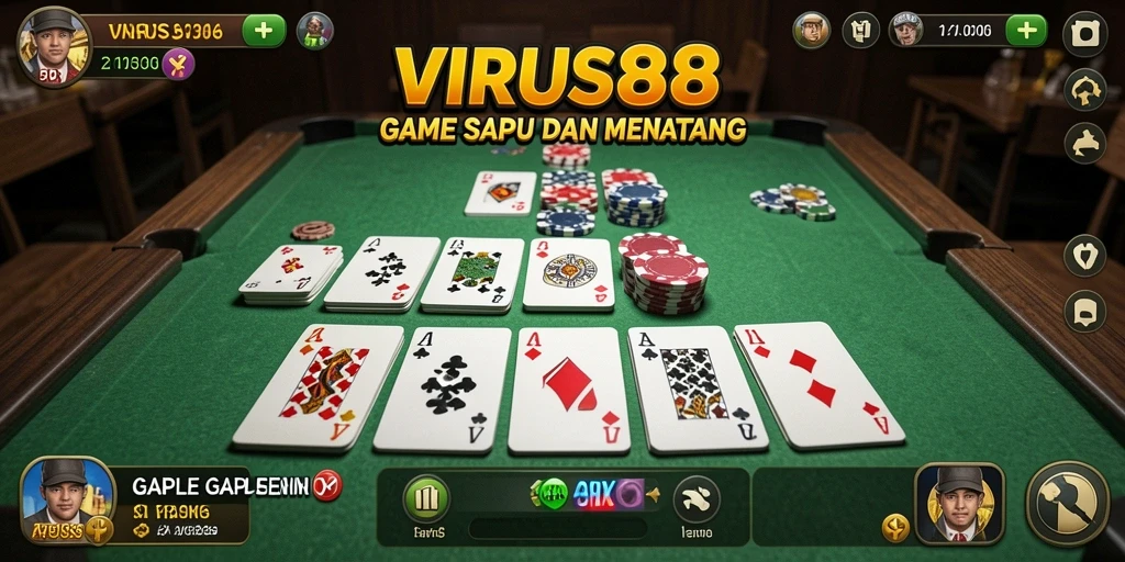 Tampilan gameplay seru dan kompetitif di VIRUS88.