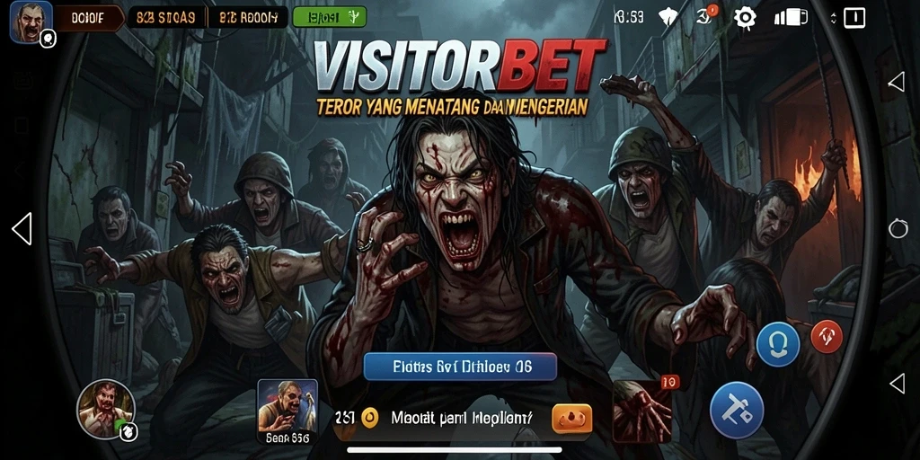 Tampilan gameplay menegangkan di VISITORBET dengan suasana yang mencekam.