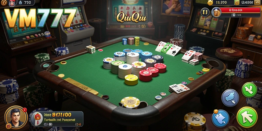 Tampilan gameplay menarik dari game QiuQiu VM777.